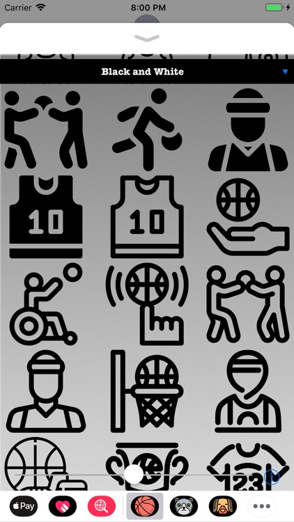 HD Basketball Stickers