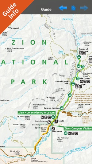 Zion National Park gps and outdoor map with Guide(圖4)-速報App