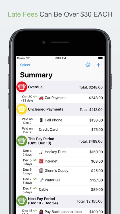 Bill Organizer by Money Master