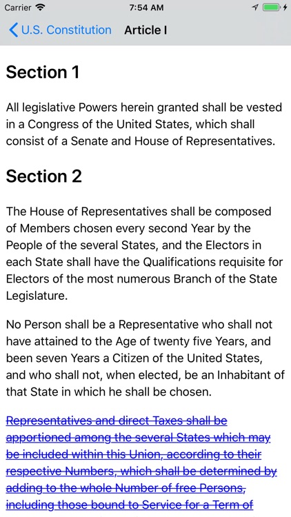 Patriot App (US Constitution)