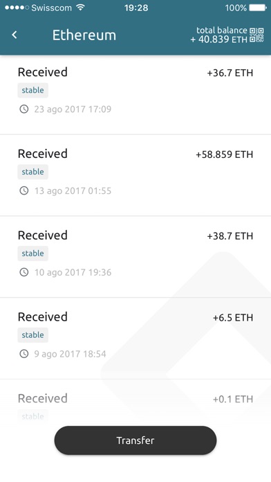 Eidoo Ethereum Bitcoin Wallet screenshot 2