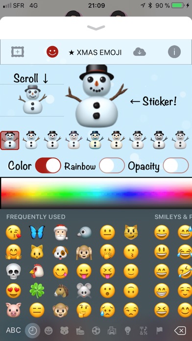 クリスマス絵文字 • Stickersのスクリーンショット3 クリスマス絵文字 • Stickersのスクリーンショット3