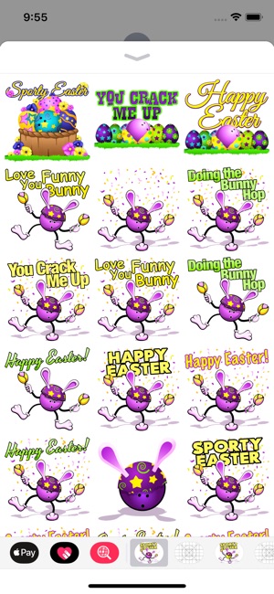 Easter Bowling Stickers