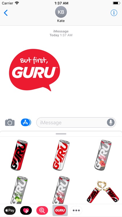 GURU Organic Energy Stickers