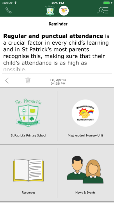 How to cancel & delete St Patricks PS/Magheradroll NU from iphone & ipad 2