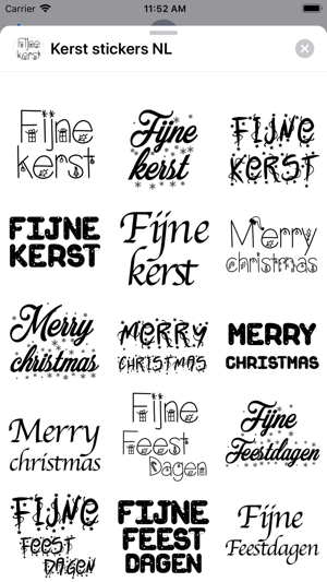 Kerst stickers NL