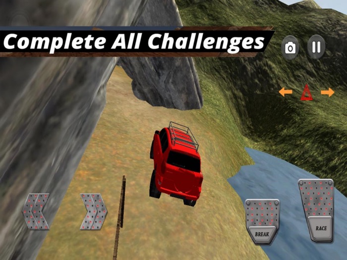 4x4 Car Challenge Hill Road