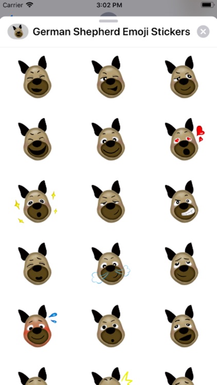 German Shepherd Emoji Sticker!