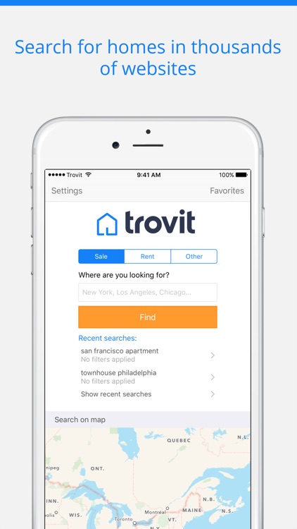 Homes for sale and for rent - Trovit Real Estate screenshot-0