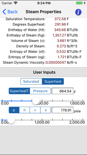 Steam Tables