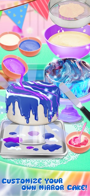 Galaxy Mirror Glaze Cake(圖2)-速報App