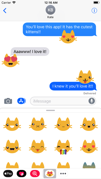 Kitty Emoji Stickers screenshot 2