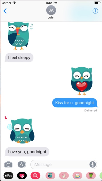 Gypsy - Owl Emoji GIF screenshot 4