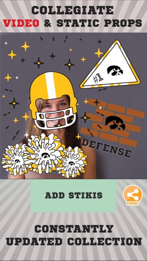 Iowa Hawkeyes Animated Selfie Stickers(圖2)-速報App