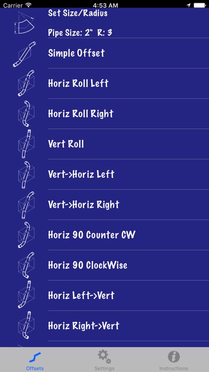 Piping Offset Calculator
