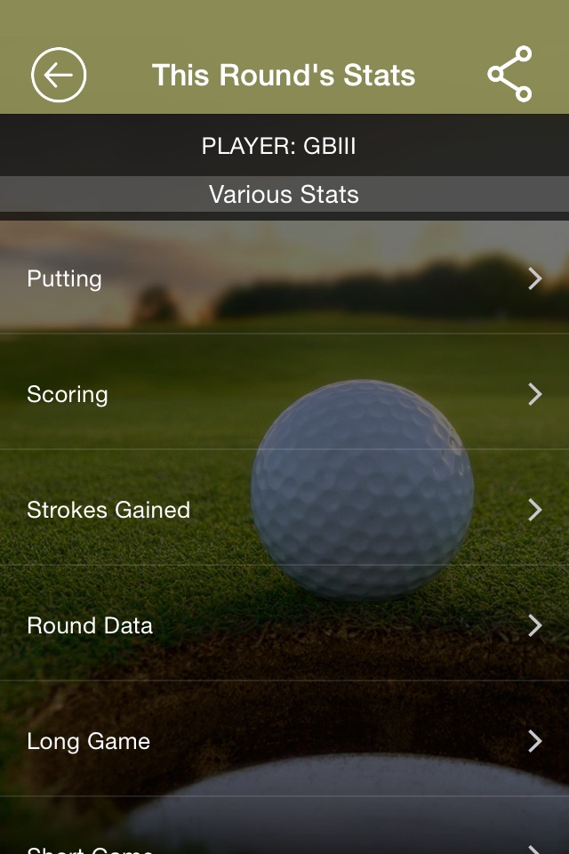 Strokes Gained Putting screenshot 3