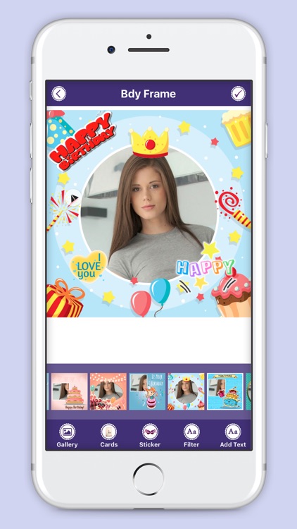 Happie B’day Photo Frame : Birthday Sticker screenshot-4
