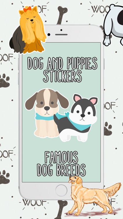 Dogs and Puppies Stickers pack