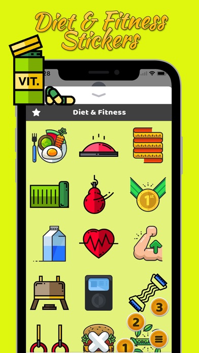 Diet & Fitness Stickers screenshot 3