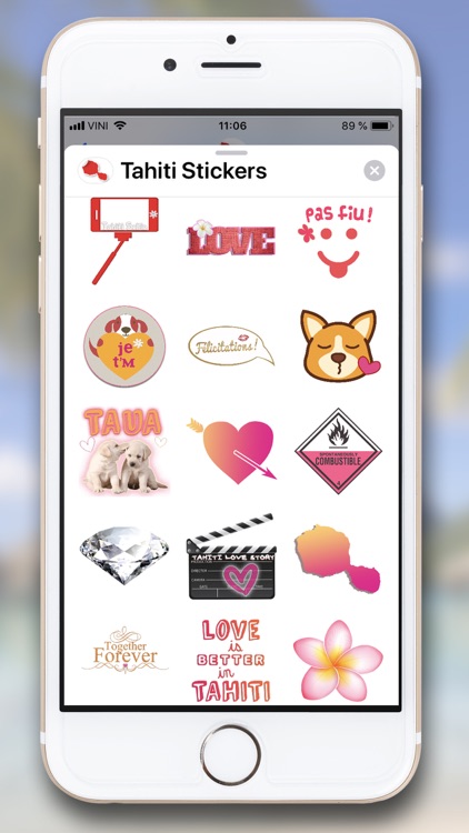 Tahiti Stickers for iMessage screenshot-6