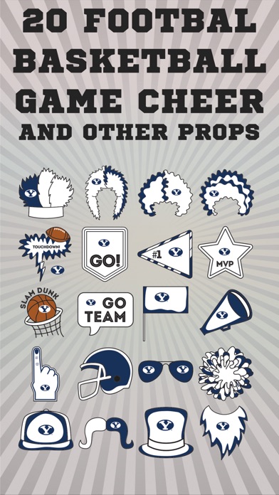 BYU Cougars Selfie Stickers screenshot 3