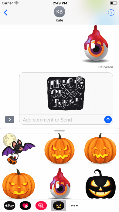 Horror Halloween Stickers screenshot 2