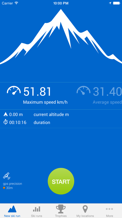 Ski run - ski/snowboard GPS tracker Screenshot 1