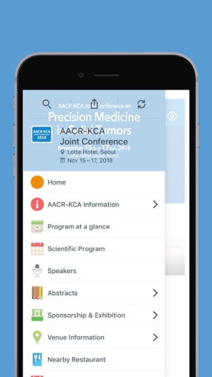 AACR-KCA Joint Conference(圖2)-速報App