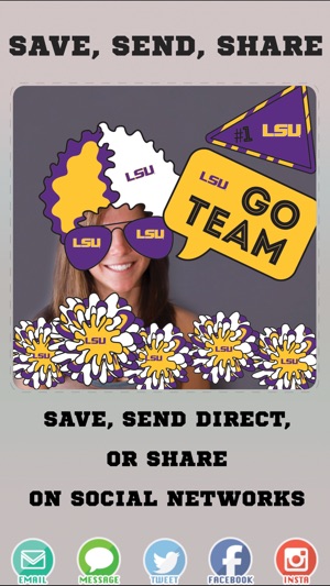 LSU Tigers PLUS Selfie Stickers(圖4)-速報App