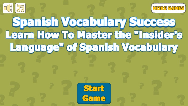 Spanish Vocabulary Success