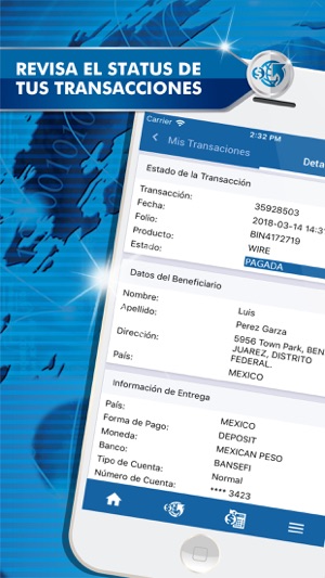 Barri Money Transfer On The Iphone Screenshots