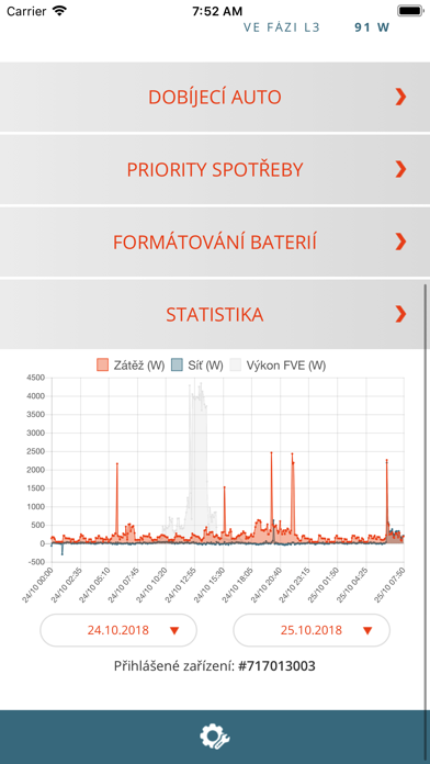 ČEZ Battery Box screenshot 2