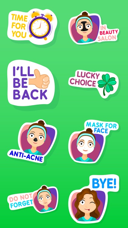 Fiona the Cute Girl Stickers