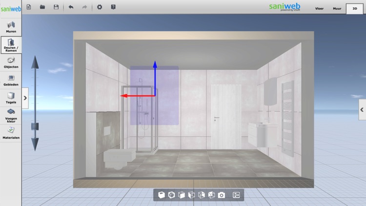 Saniweb Badkamer 3D tool