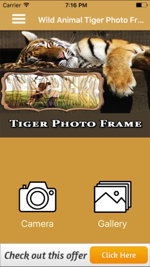 Wild Animal Tiger Photo Frame(圖1)-速報App