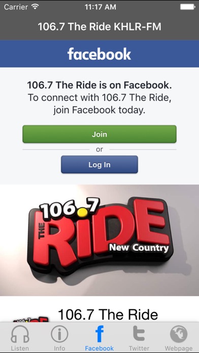 106.7 The Ride KHLR FM screenshot 3