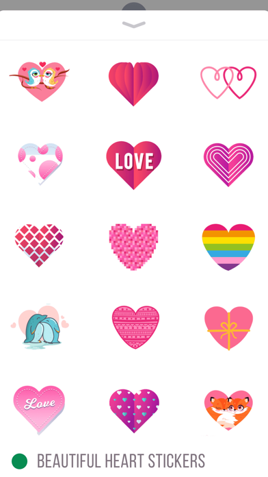Beautiful Heart Stickers screenshot 2