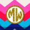 Monogram - Wallpaper & Backgrounds Maker offers a variety of backgrounds to start with or you can use your own photo