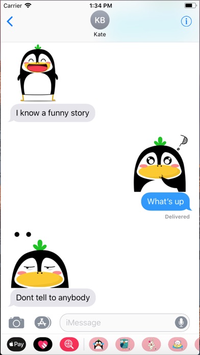 Pingy - Penguin Emoji GIF screenshot 4