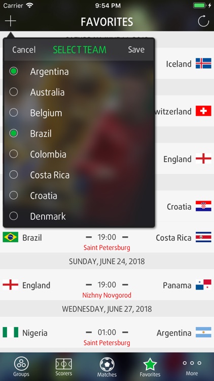Live Scores for World Cup 2018 screenshot-4