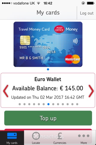 Post Office Travel Money Card screenshot 2