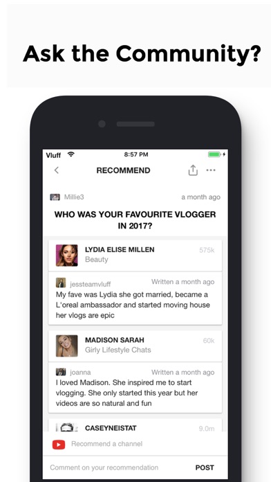 Vluff - Vlogger Community screenshot 4