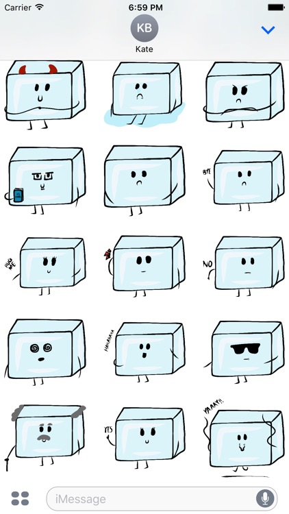 Ice Cubes Stickers