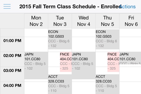 MacEwan myStudentSystem screenshot 3