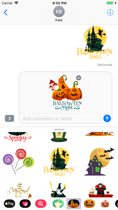 Horror Happy Halloween Sticker screenshot 3