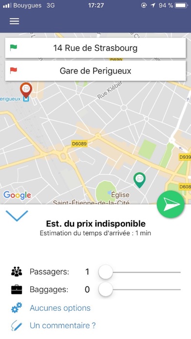 Allo Taxis Perigueux screenshot 2