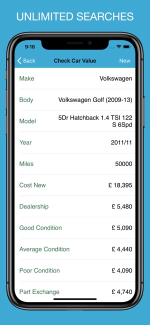 Check Car Value And Valuations On The App Screenshots