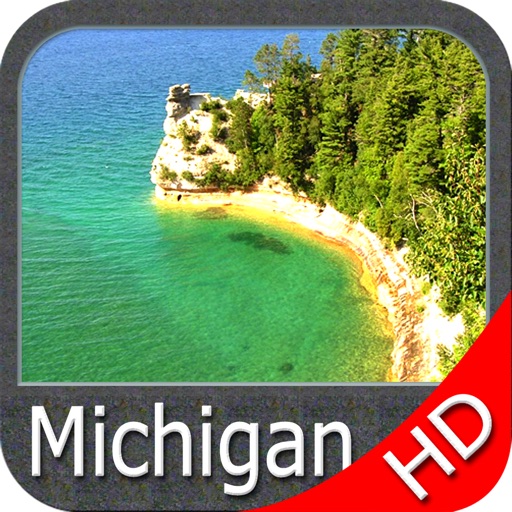 Michigan & Superior Lakes HD GPS Map Navigator icon