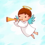 Christmas Eve Angel Sticker