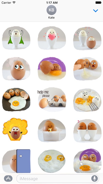 Story of Cute Eggs Sticker